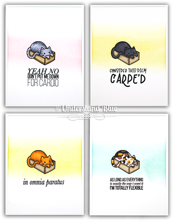 Cat Card Set By Understand Blue - Peugeot (650x797), Png Download