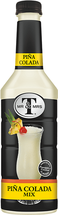 Glass Of Berry Piña Colada With Raspberries - Mr And Mrs T Pina Colada Mix (190x723), Png Download