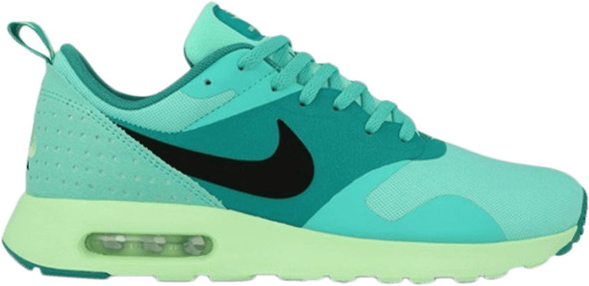 Air Max Tavas 'green Glow' - Shoe (850x414), Png Download