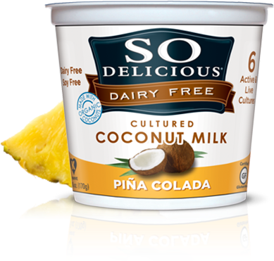 Pina Colada Cultured Coconutmilk - So Delicious Cashew Milk Ice Cream Bars (480x510), Png Download