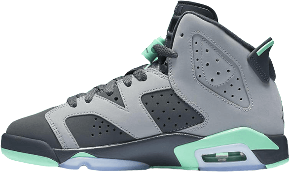 The Nike Air Jordan 6 Gg Green Glow Is Scheduled To - Air Jordan 6 Retro (gg) Green Glow (543390-005) (640x387), Png Download