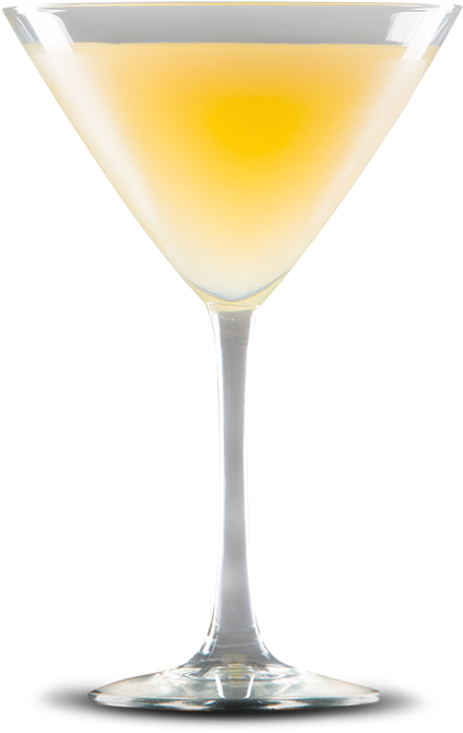 Cuban Pina Colada Cocktail - Martini Glass (500x728), Png Download
