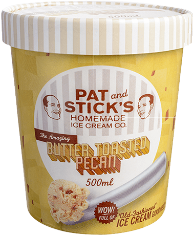 Butter Toasted Pecan Tub - Butter (388x486), Png Download