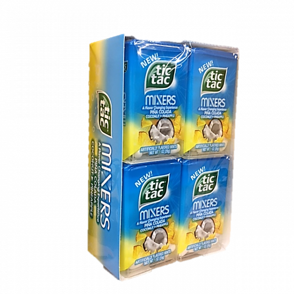 Tic Tac Mixer Mints Pina Colada 1 Oz Buy It - Tic Tac Mixers Mints, Pina Colada - 1 Oz (600x600), Png Download