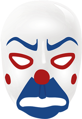 Clown Masks For Every Personality - Clown Face Mask Png (400x400), Png Download