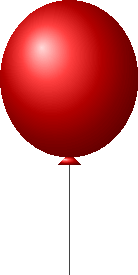 Balloon Shape In Tikz - Draw A Red Balloon (342x618), Png Download