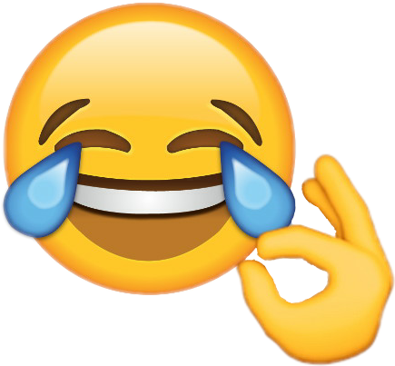 Laughing Till Crying Emoji Png (435x403), Png Download