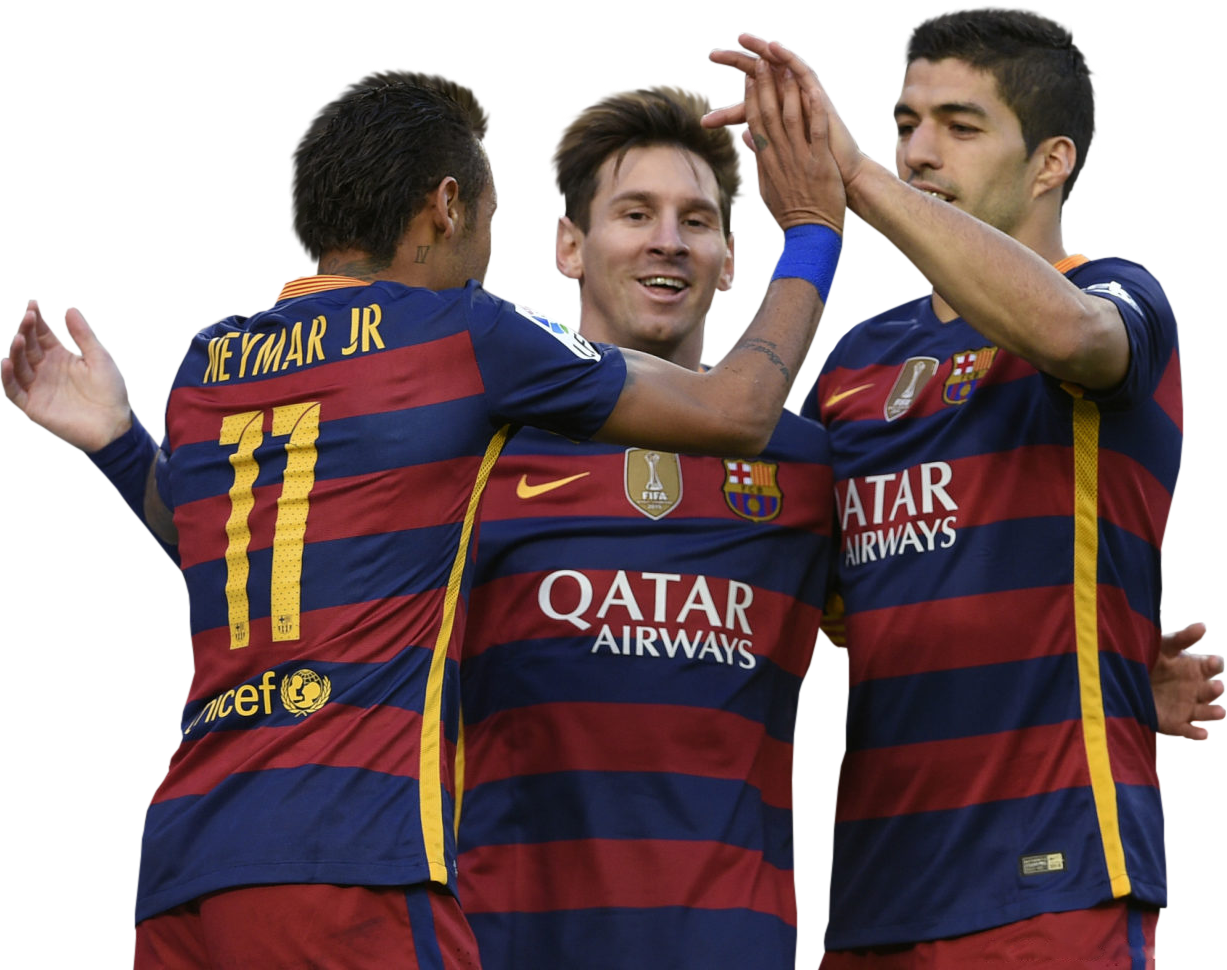 Messi Neymar Suarez Png (1227x970), Png Download