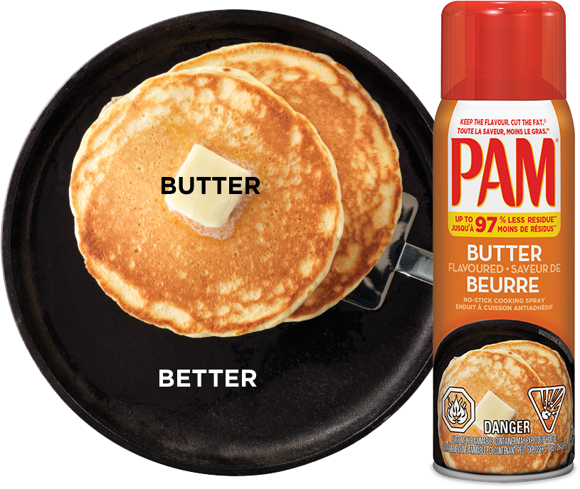 Pam® Butter Cooking Spray Is A Great Way To Add Butter - Pam Baking No-stick Cooking Spray (940x704), Png Download
