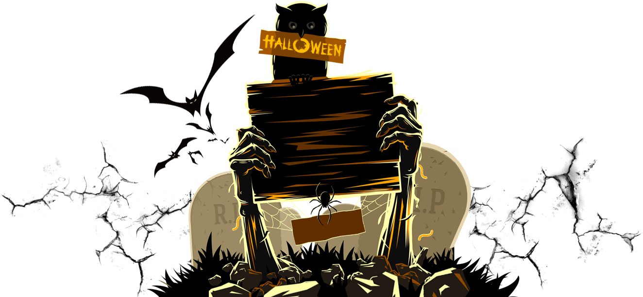Templates Only For Premium Member - Halloween Invitation - Small (8pk) (pack Of 8) (1920x620), Png Download