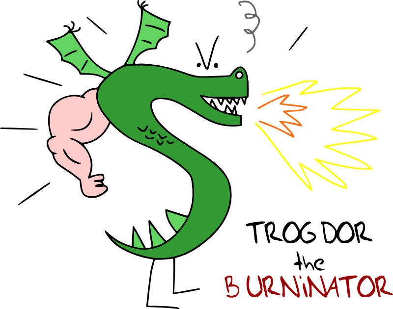 2 Stickly Legs, 1 Beefy Arm, 2 Wingalings, 2 Angry - Trogdor The Burninator  | Full Size PNG Download | SeekPNG