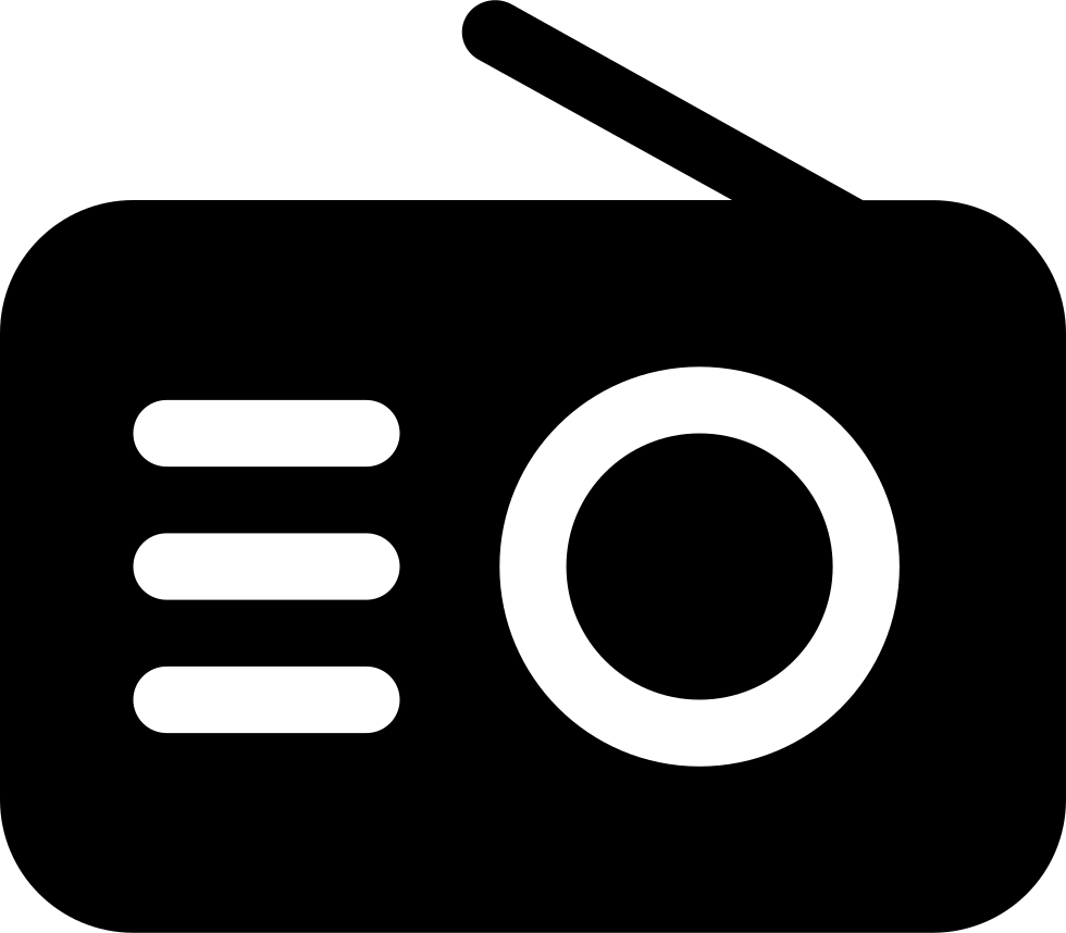 Svg Transparent Stock Radio Black Tool Icon Free Download - Radio Icone (980x858), Png Download