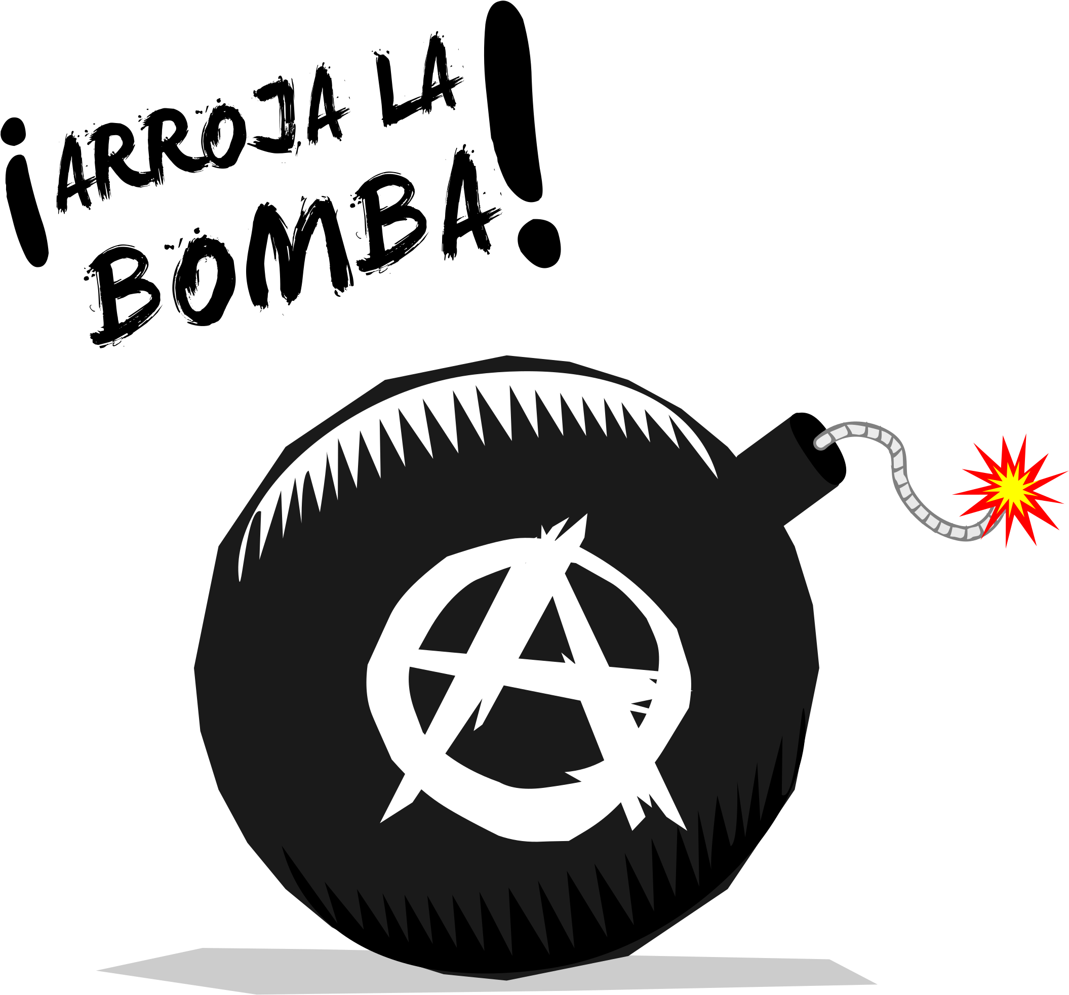 Big Image - Anarchism Bomb (2400x3394), Png Download