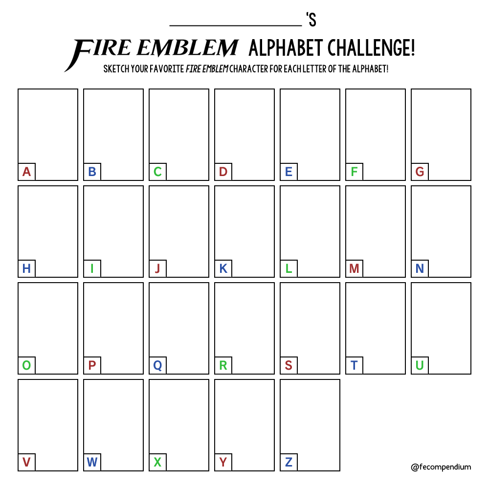 1 May - Fire Emblem Alphabet Challenge (1000x1000), Png Download
