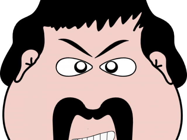 Editingsoftware Clipart Angry Man Face - Clip Art (640x480), Png Download