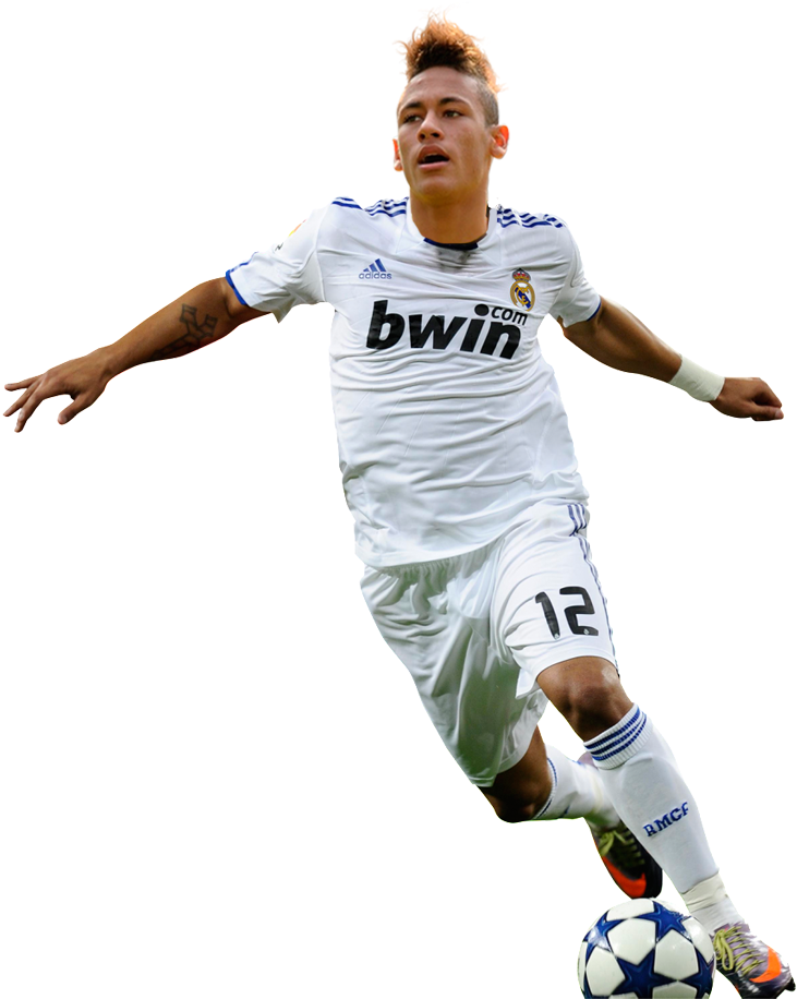 Neymar, Gran Aficionado A La Música, Está Escuchando - Real Madrid (900x1041), Png Download