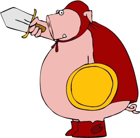 Pork Sword - Pork Swords (488x485), Png Download