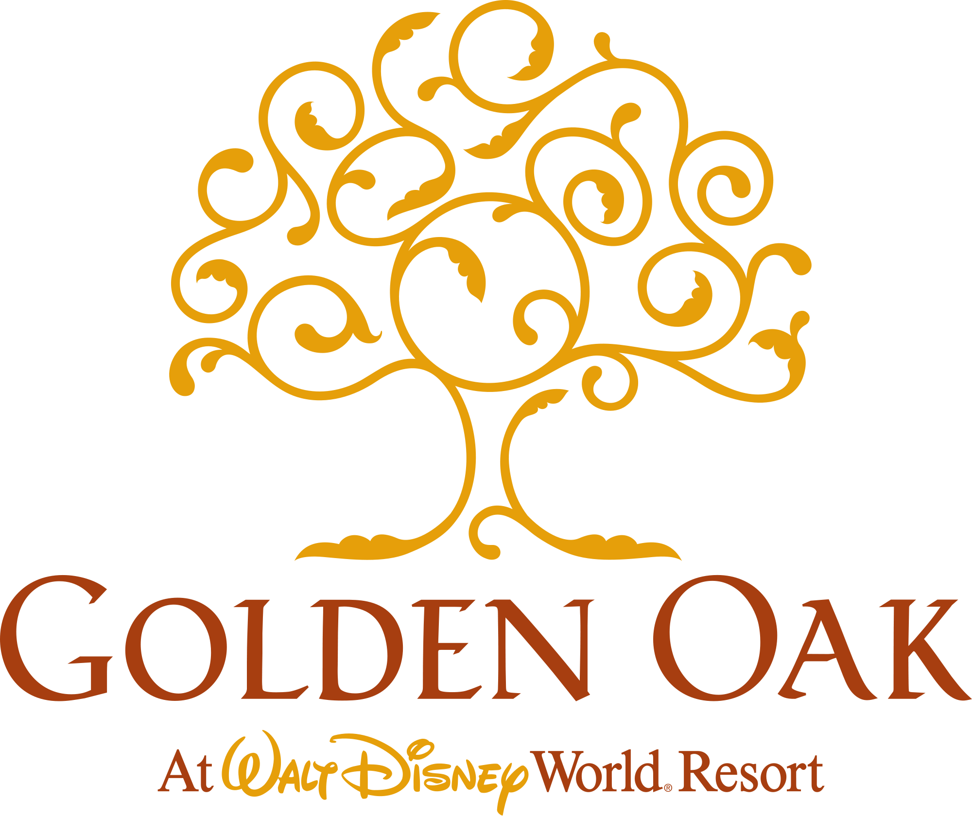 Golden Oak At Walt Disney World Resort Logo - Golden Oak Disney Sign (2000x1680), Png Download