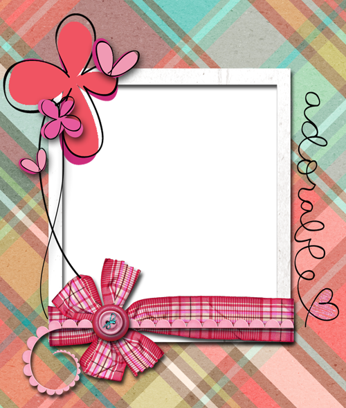 Super Cute Digital Freebies For Today - Cute Photo Frame Design (500x589), Png Download