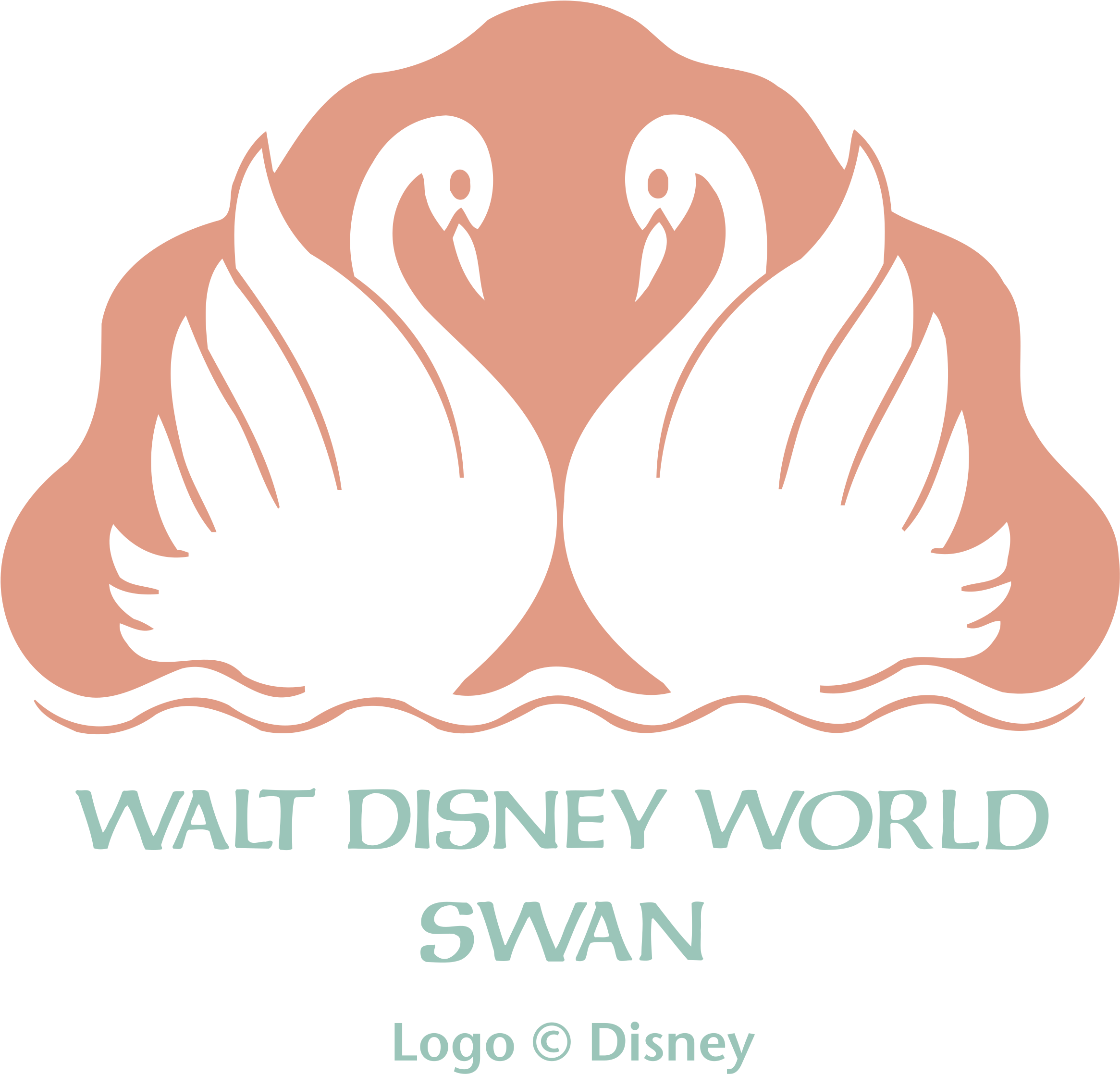 Walt Disney World Swan Logo Png Transparent - Walt Disney World Swan (2400x2400), Png Download