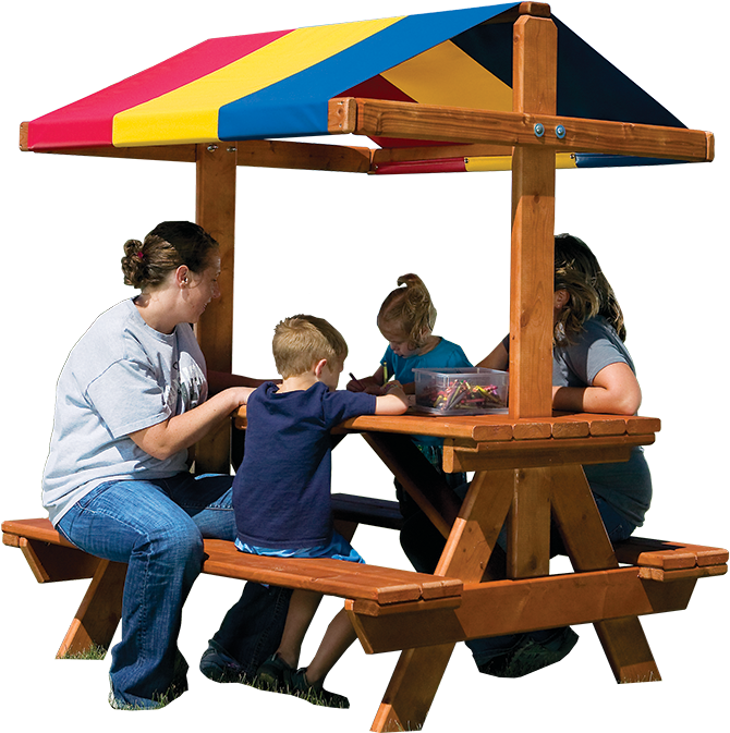 Lightbox Moreview - Picnic Table Png (892x692), Png Download