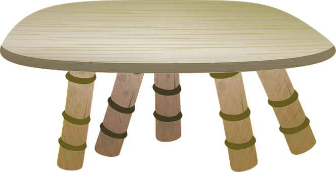 Table Furniture Surface Wood Wooden Brown - Стол Вектор Png (664x340), Png Download