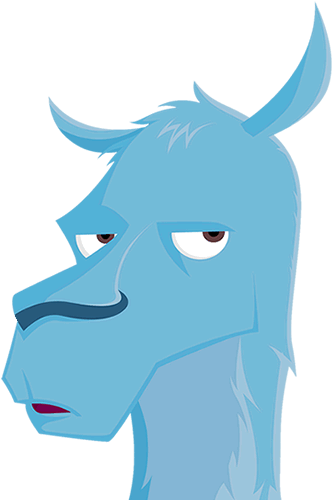 Powered By Llamas - Llama Digital (510x500), Png Download