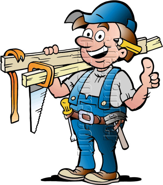 Transparent Download Carpentry Hd Transparent Images - Cartoon Picture Of A Carpenter (600x600), Png Download