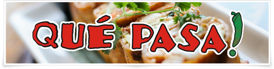 Que Pasa Mexican Cafe (980x260), Png Download