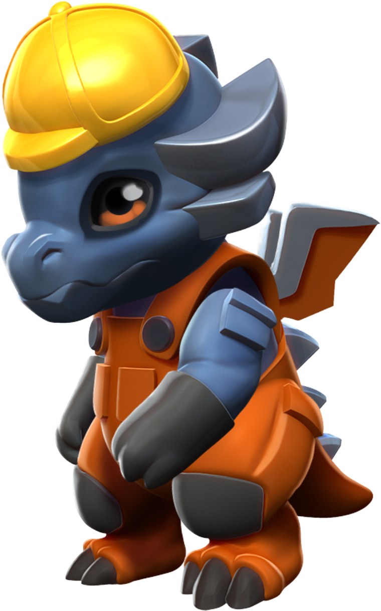 Handyman Dragon Baby - Portable Network Graphics (760x1217), Png Download