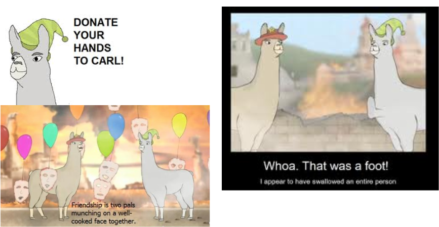 Llamas With Hats- Everyone Loves Carl - Llamas With Hats (867x449), Png Download