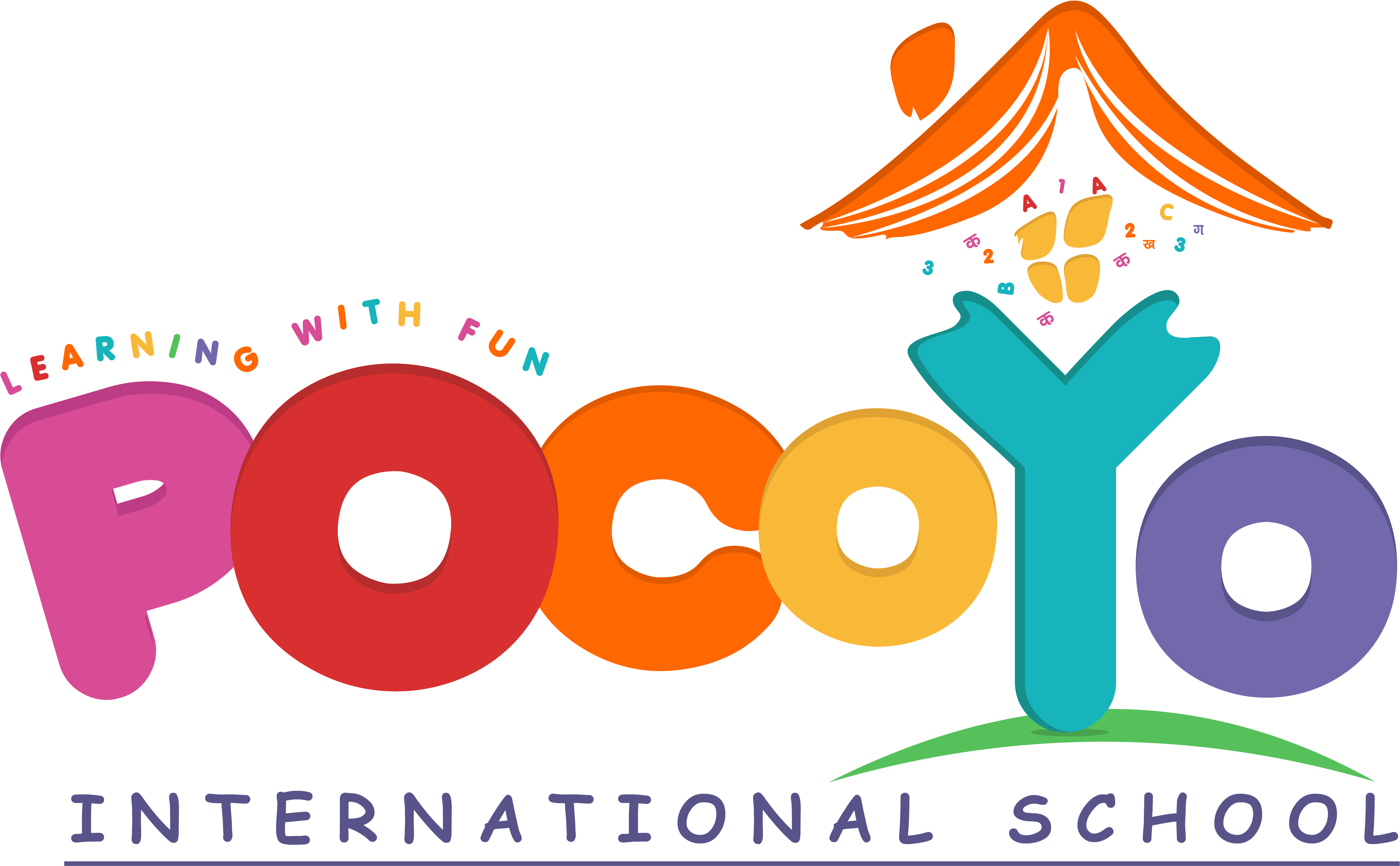 Pocoyo - International School - School (5001x2713), Png Download