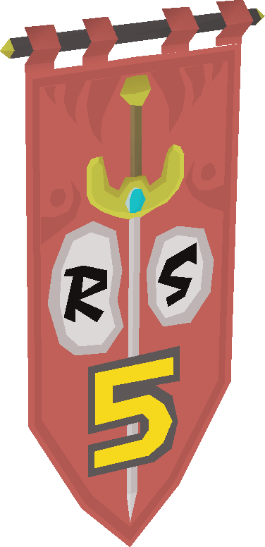 Osrs 5th Birthday Banner - Illustration (376x776), Png Download