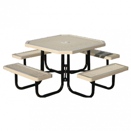 Thermo Plastic Coated Picnic Table - Picnic Table (460x460), Png Download