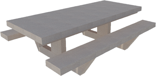 8' Table Set B - Table (500x245), Png Download