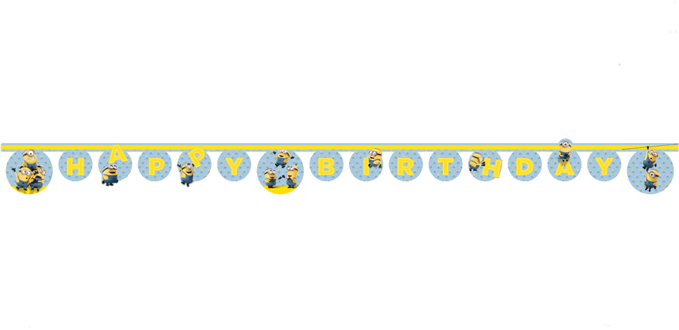 Minions Happy Bday Png (1000x500), Png Download