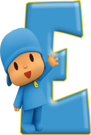 Alfabeto Decorativo Pocoyo Png - Dulce Alfabeto De Pocoyo (302x448), Png Download