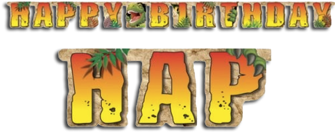 Dinosaur Happy Birthday Banner - Dino Blast Happy Birthday Party Banner (522x239), Png Download