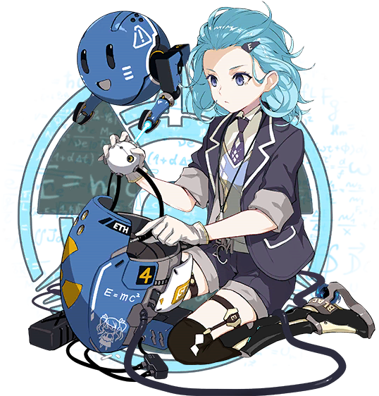 Einstein-2 Full - Honkai Impact Stigmata Einstein (720x720), Png Download