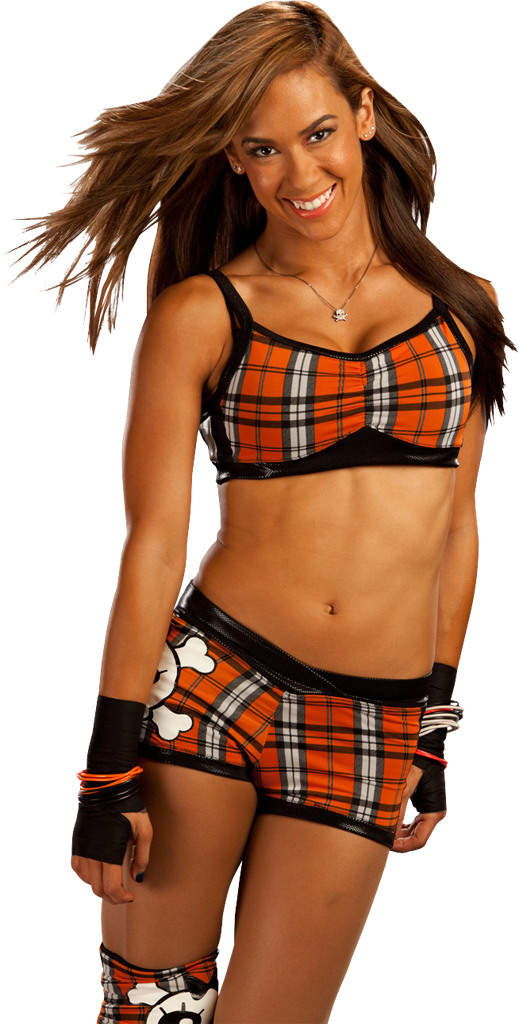 Aj Lee April Jennette - Aj Lee Green Attire (506x1000), Png Download