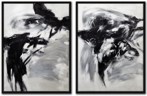 Constructs Of Gesture - Monochrome (480x391), Png Download