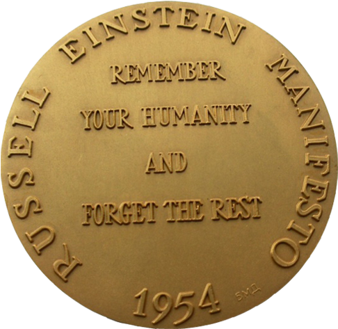Award Resulting From The Bertrand Russell - Albert Einstein (598x609), Png Download
