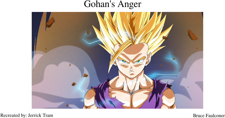 Gohan's Anger Sheet Music Composed By Bruce Faulconer - Ssj2 Dragon Ball Gohan (850x1100), Png Download