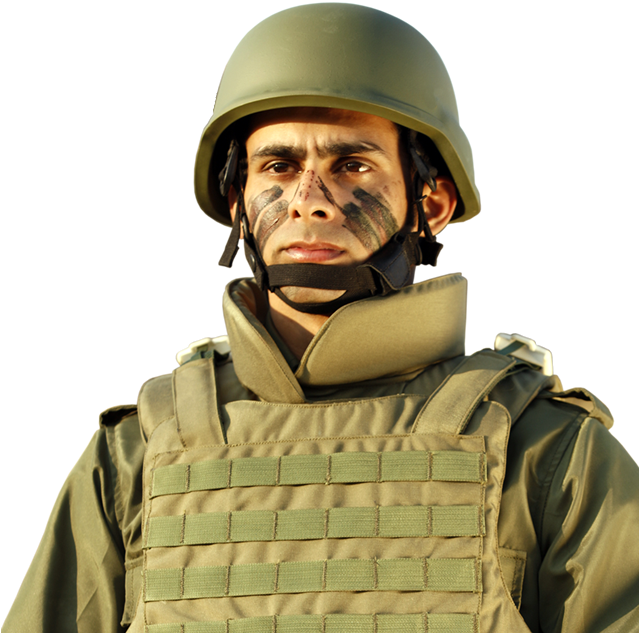 Resistant To Extreme Temperature, Flames And Ultraviolet - Indian Army New Helmets (638x705), Png Download