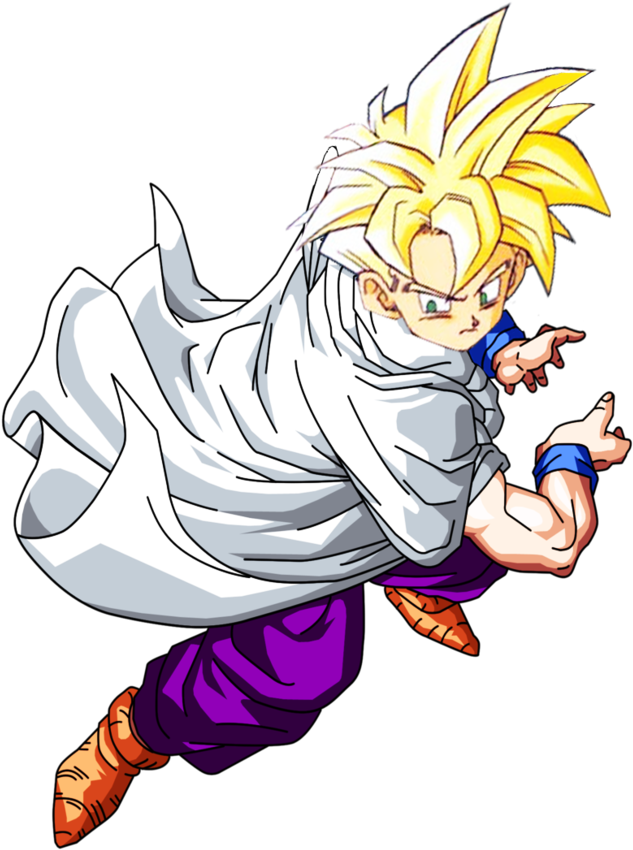 Resultado De Imagem Para Gohan Ssj - Teen Gohan Ssj1 Kamehameha (832x960), Png Download