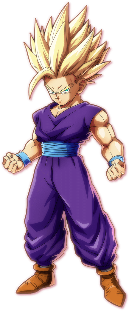Dbfz Teen Gohan Portrait - Dragon Ball Fighter Z Gohan (442x1049), Png Download