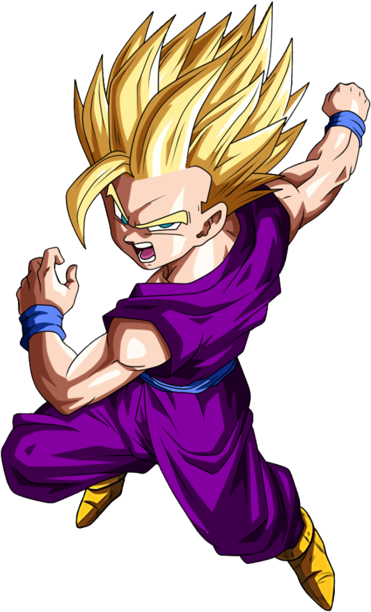 Gohan Super Saiyan 2 Png Svg Free Stock - Gohan Ssj2 (774x1032), Png Download