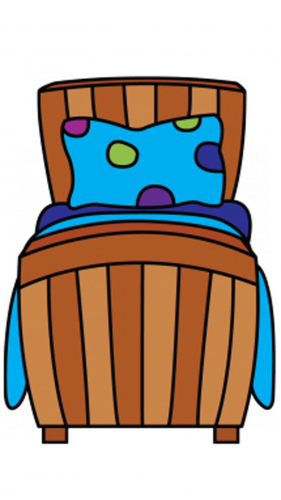 Clipart Bedroom Royal Cartoon Turkeyculture - Bed Drawing (576x1024), Png Download