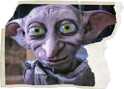 Dob01 Hr Degd Hpe7a - Dobby The House Elf Smiling (480x362), Png Download
