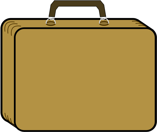 Png Library Free Clipart - Suitcase Clip Art (800x566), Png Download